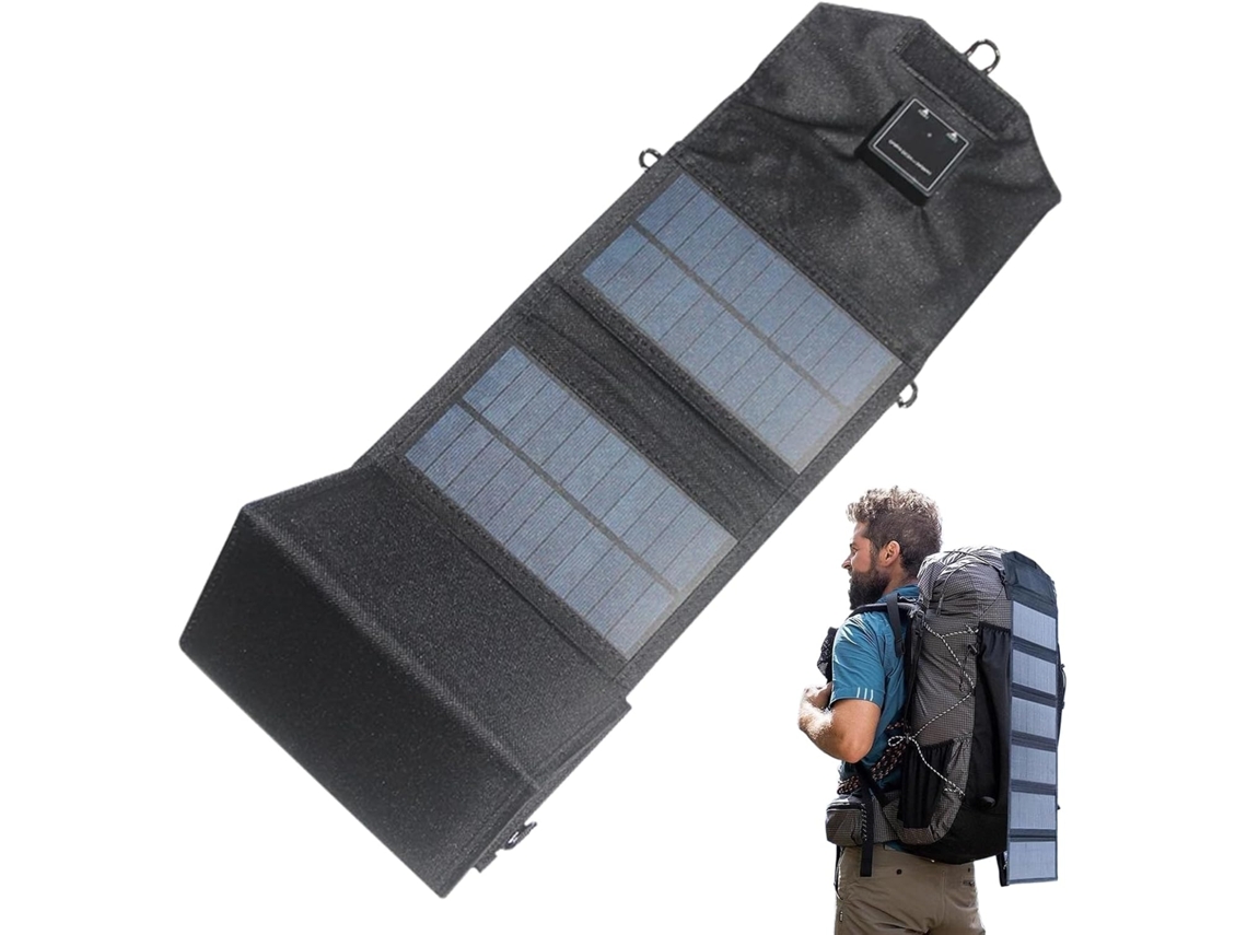 Chargeur Solaire Portátil Chargeur Flexível 120w Para Ordinateur Portátil, Porta Dupla Usb Para Ra Gokoco
