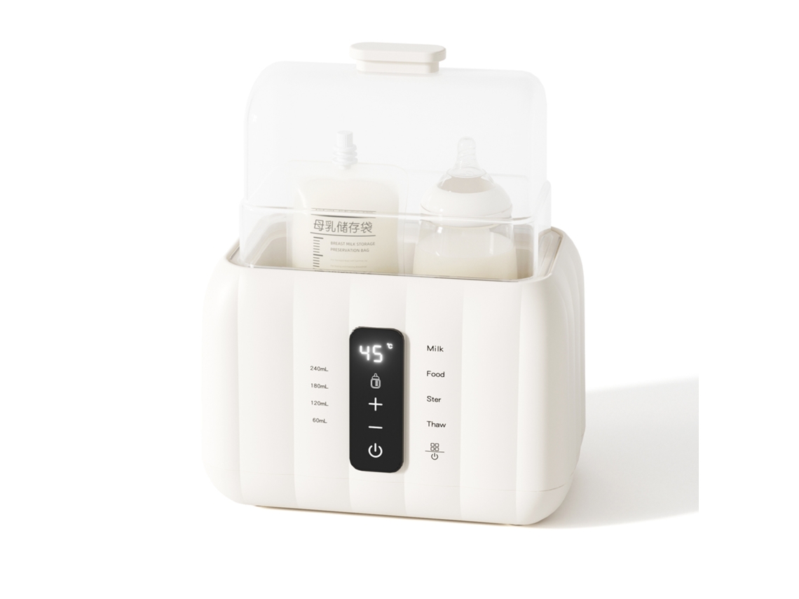 Aquecedor De Mamadeiras Eifson 6 Em 1 Duplo Com Aquecimento Rápido Em 3 Min E Esterilizador - Branco