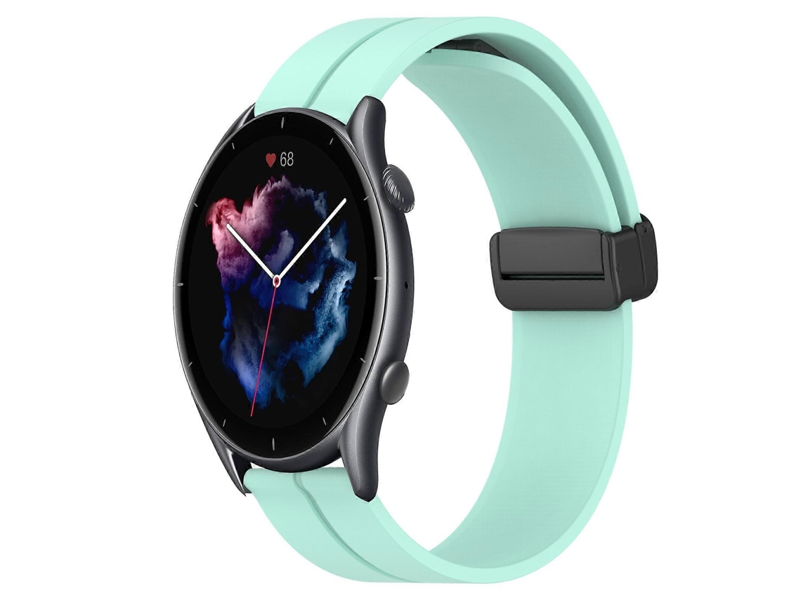 Pulseira De Silicone Com Fecho Magnético De Cor Sólida De 22 Mm Para Amazfit Gtr 3 Pro