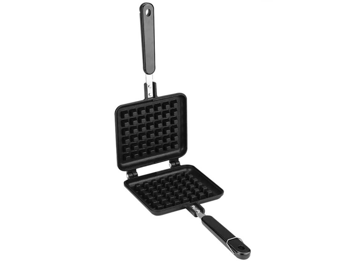 Máquina De Waffle Manual, Forma De Alumínio Para Fogão Com Revestimento Antiaderente E Alça
