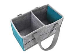 Bolsa Organizadora de Fraldas para Bebês, Feita de Feltro, Dobrável e Ideal para Guardar Fraldas. GOKOCO
