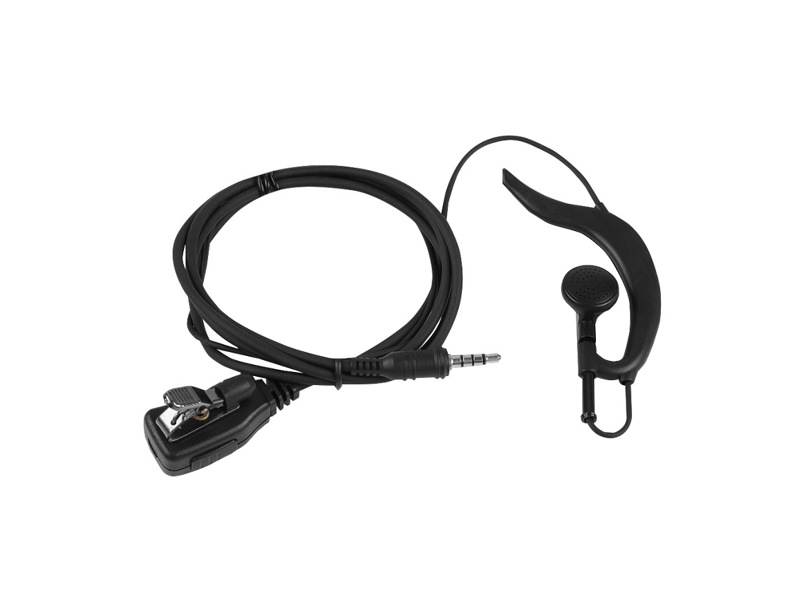 Fone De Ouvido Com Gancho Botão Ptt E Microfone