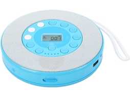 Leitor Cd Portátil, Reprodutor De Música Bluetooth Com Alto-falante E Microfone Integrados