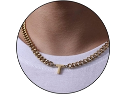 2026 cadena de Enlace Cubano Con Letra Inicial A z Acero Inoxidable 6.5mm 18+2 Pulgadas Regalo de Joyería para Niños Hombres Mujeres
