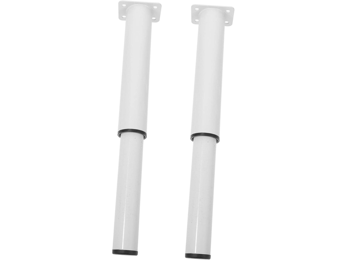 Tofficu 2 Peças Pés De Mesa Dobráveis Ajustáveis, Pés De Suporte Metal Para Cama, Mesa De Centro, Cômoda E Armários