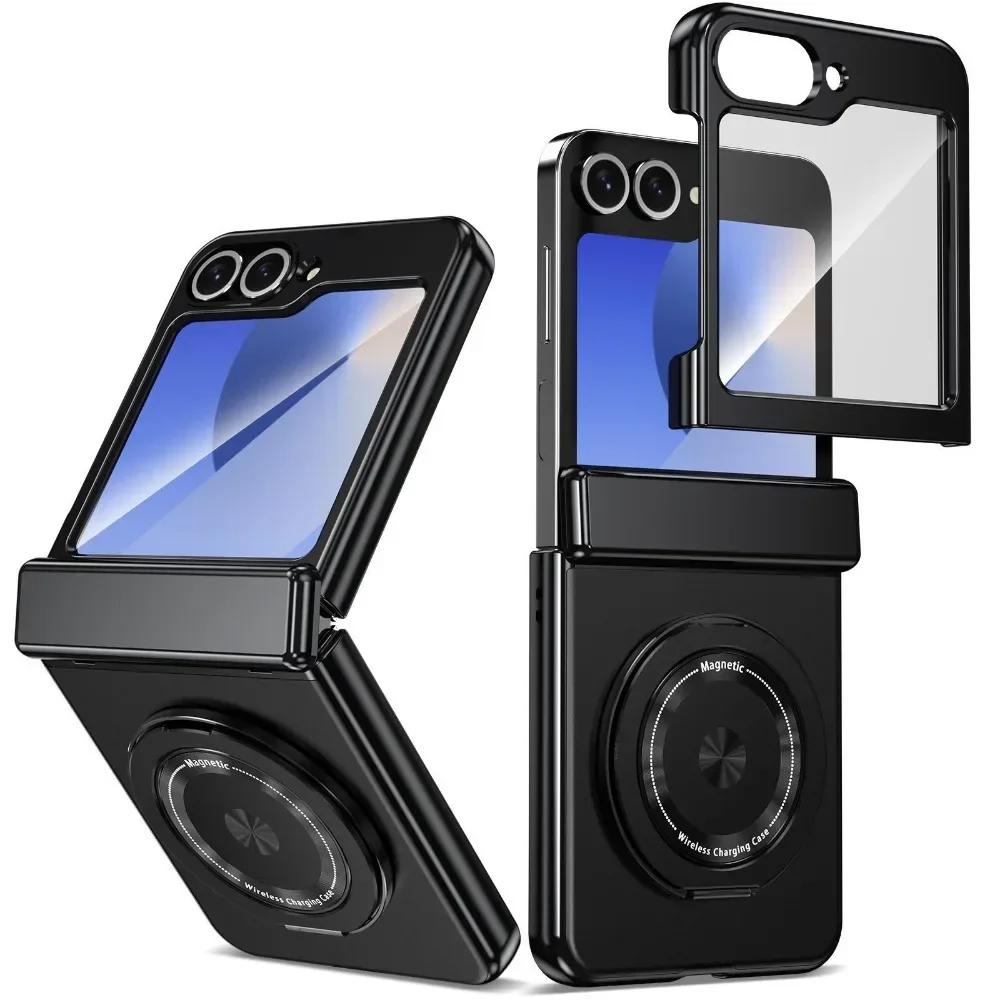 (preto, Galaxy Z Flip 6) Capa De Celular Elegante Em Silicone Macio Com Alça Transversal Ajustável Para Proteção.
