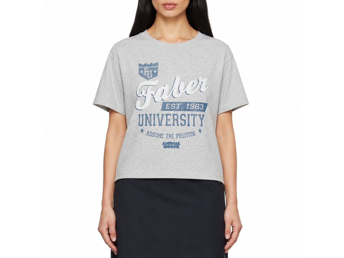 Rockinstone Animal House Movie Fu Heather Gray Adult T-shirt Size:xl