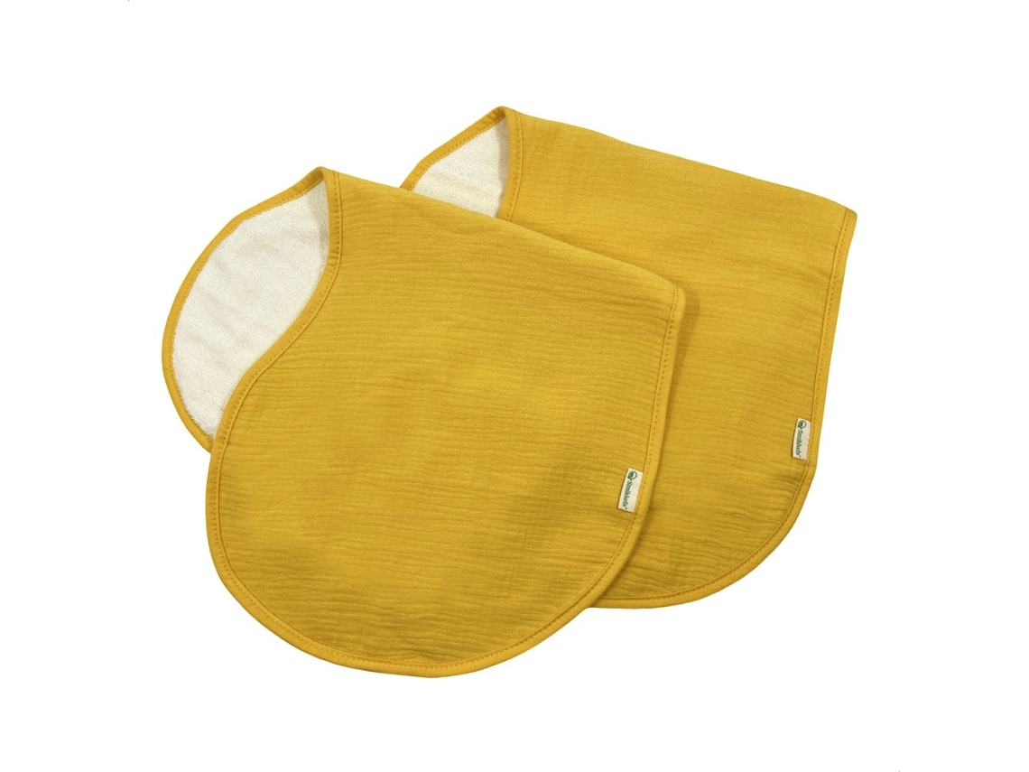 Conjunto De Paninhos De Ombro Para Bebê Smikkels Em Algodão Hidrofílico Amarelo Paninho De Ombro