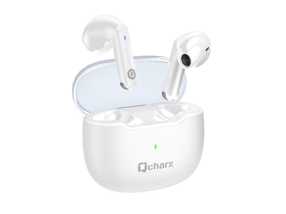 Fone de Ouvido Qcharx Harmony Tws Bluetooth 5.3 Branco QCHAX