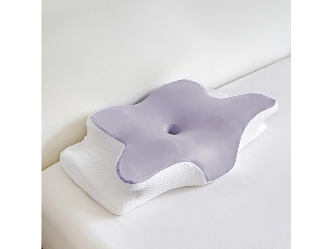Almofada Viscoelásticadesign Ergonómico com Suporte Cervicalroxo CZHHMART