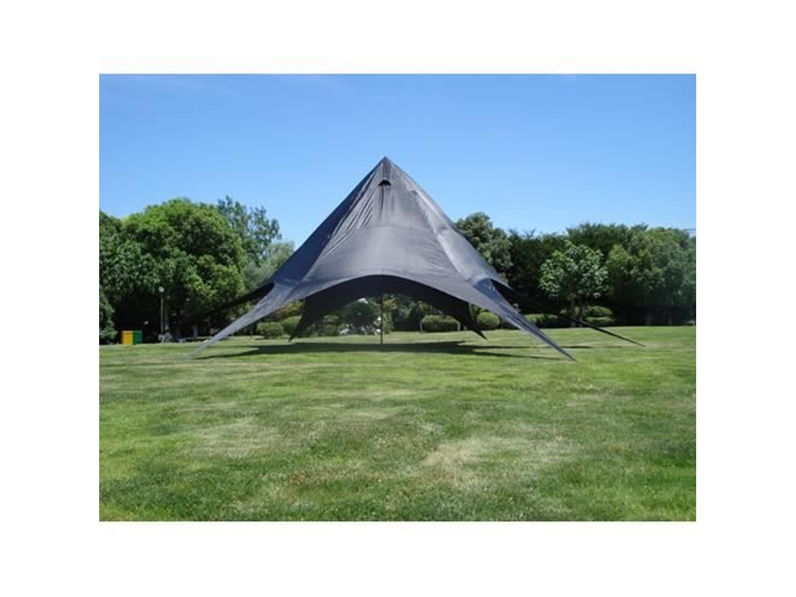 Tenda De Jardim Xl Em Formato De Estrela Com 14 M De Diâmetro Tenda Cerimonial 40 M², Preta Clp