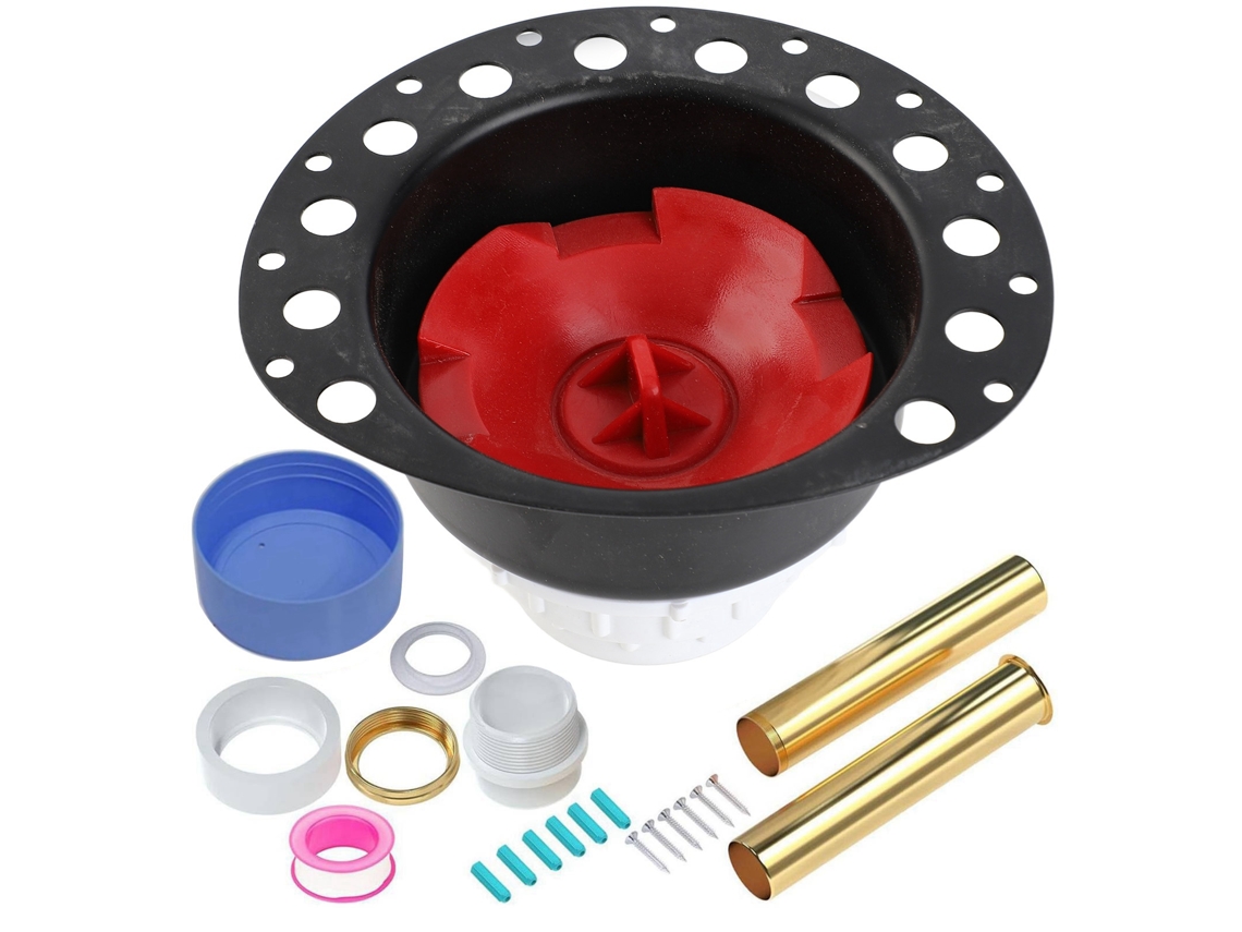 Kit de ralo independente para banheira com válvula antirretorno para instalação de ralo de banheira