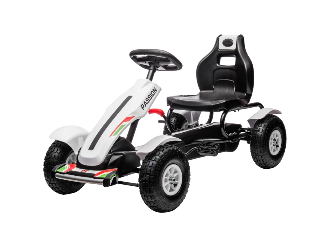 Kart Pedal 3 5-12 Infantil Banco Ajustável Posições Freio Mão Branco/preto Anos