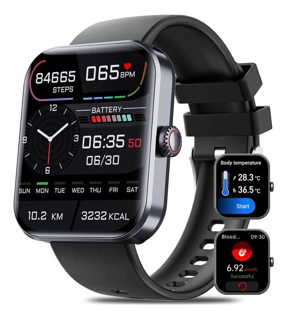 Mz Smartwatch F57l Com Medidor De Glicose E Pressão Arterialvayotoy