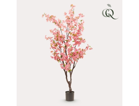 Planta Artificial Flor de Cerejeira Rosa 175Cm VERDE BOUTIQ