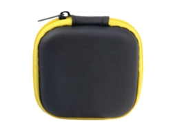 Estojo Portátil Quadrado Para Fones De Ouvido Com Zíper – Compatível Com Fones De Ouvido Com Fio/sem Fio, Cartões Sd E Chips De Câmera, 7,4 Cm (2,9")