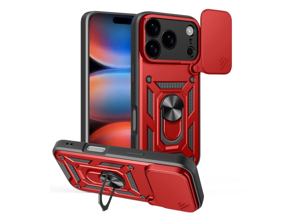 Capa Para Iphone 17 Pro - Tampa Deslizante Para Câmera - Tpu Pc