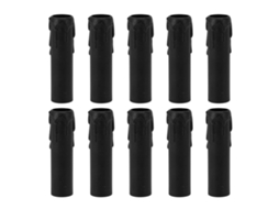 2026 10 Peças Capas para Velas de 4 Polegadas para Candelabro Vintage com Simulação de Gotas de Cera Preto