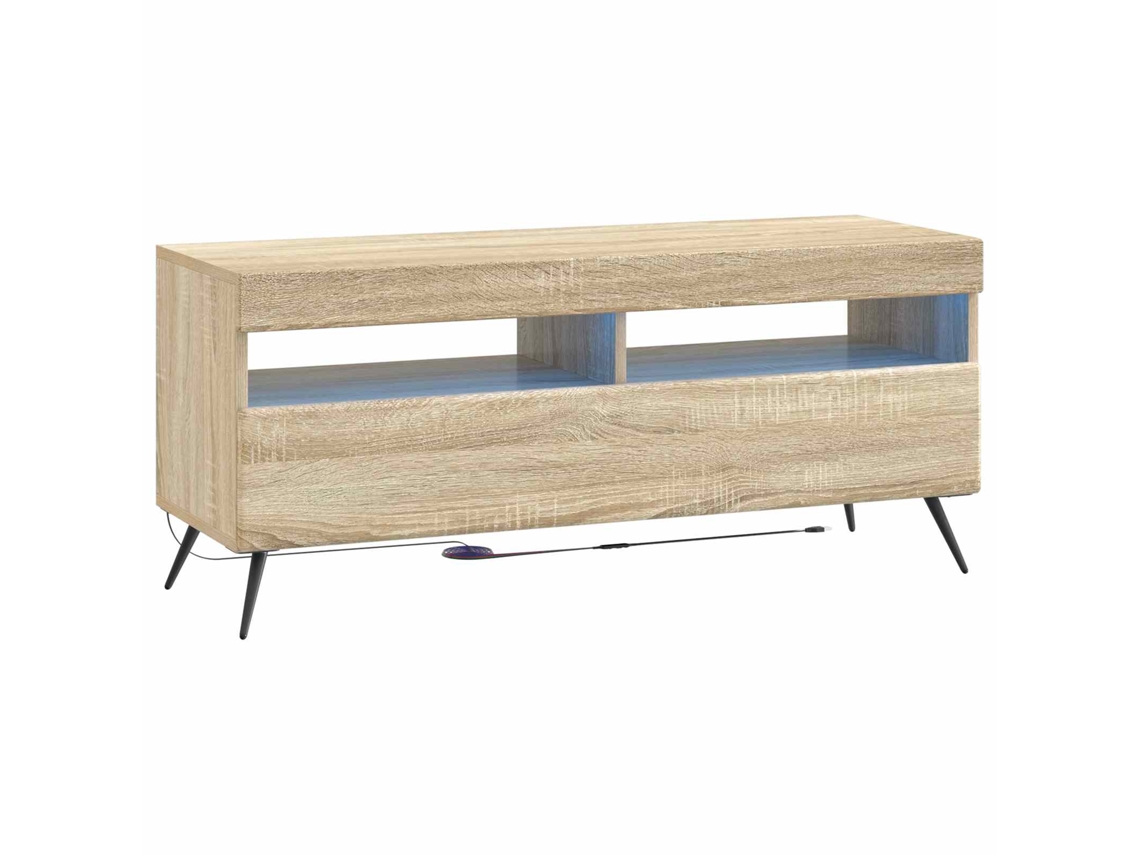 Vidaxl Gabinete De Tv Led Carvalho Sonoma Derivados De Madeira