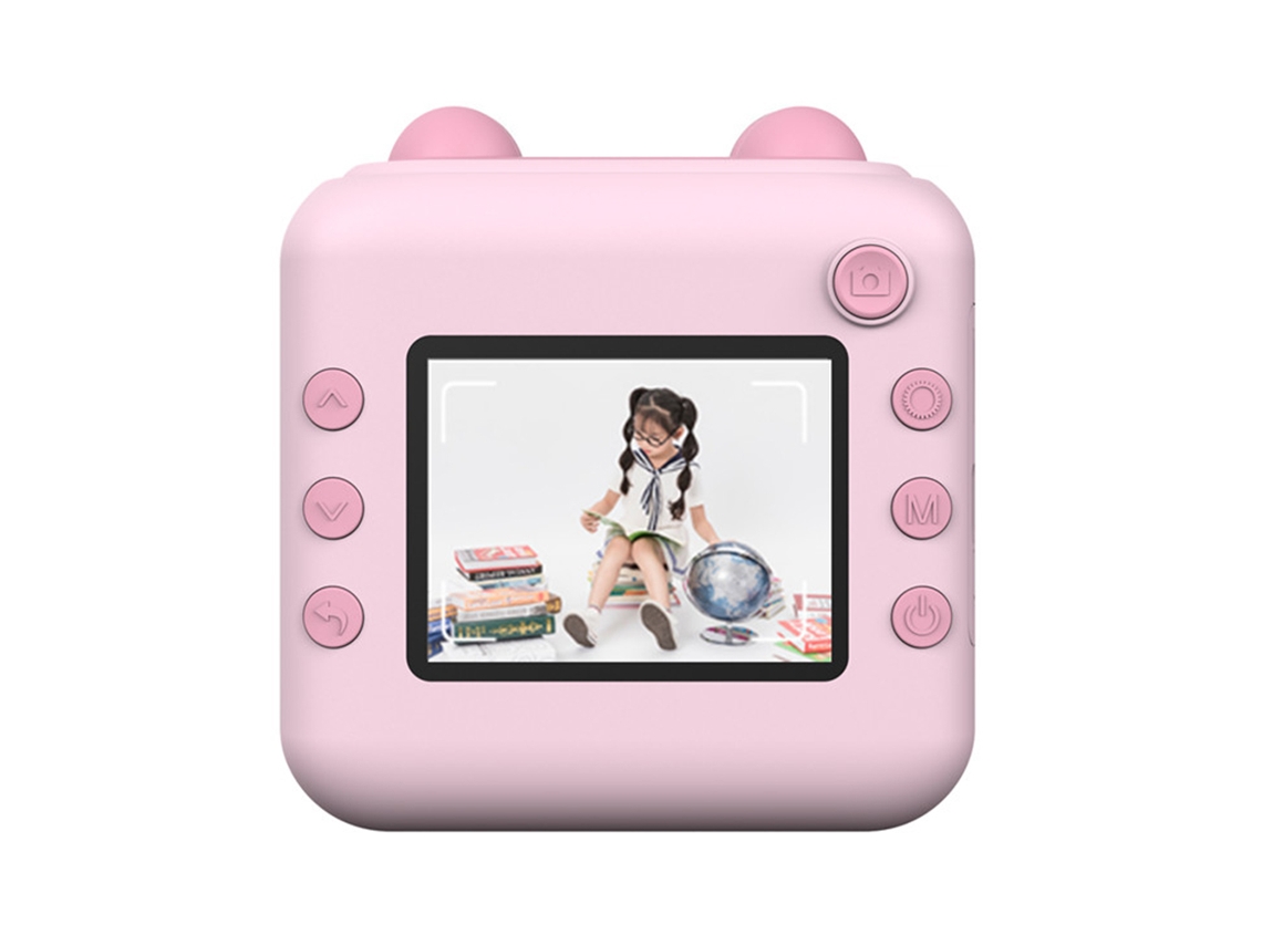 Câmera Infantil com Impressora Térmica Sem Tinta 2.4 Polegadas Dual Câmera 1080p | S/MARCA