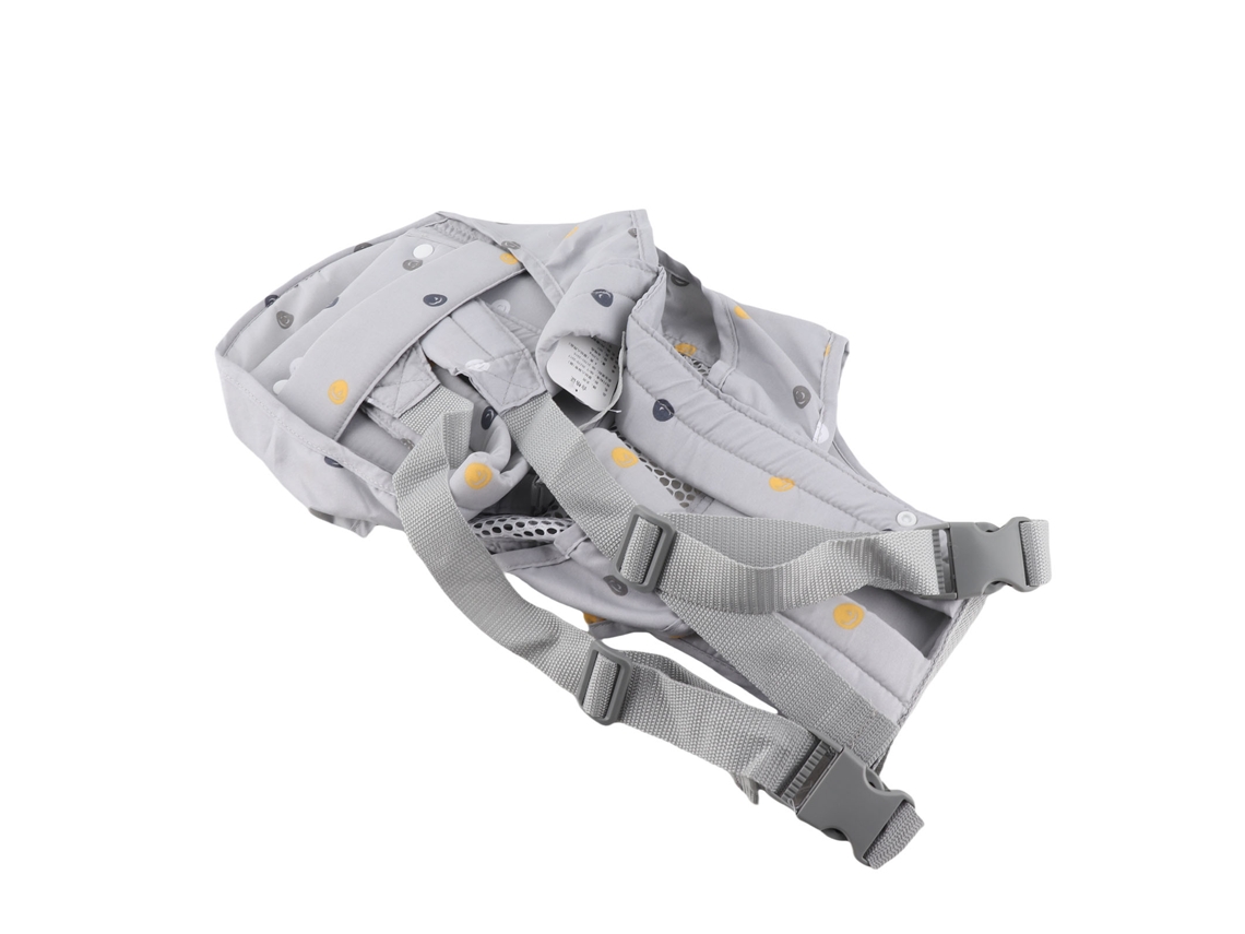 Portabebé Canguro Ergonómico Manta Tradicional Transpirable Red Griego Gris