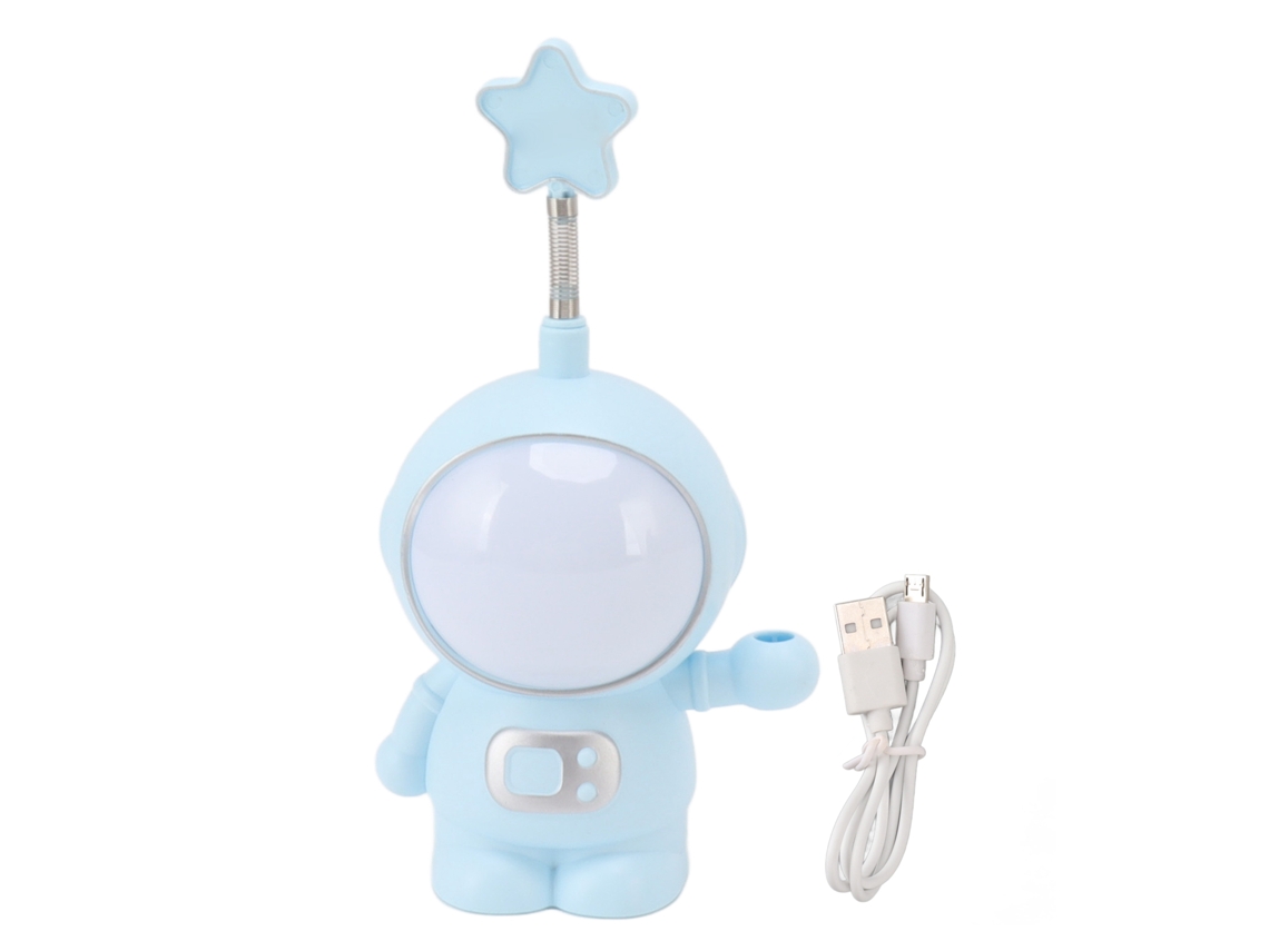 2026 lâmpada Noturna Astronauta 3w 5v Led Carregador Usb Afiador de Lápis Decoração de Casa Azul