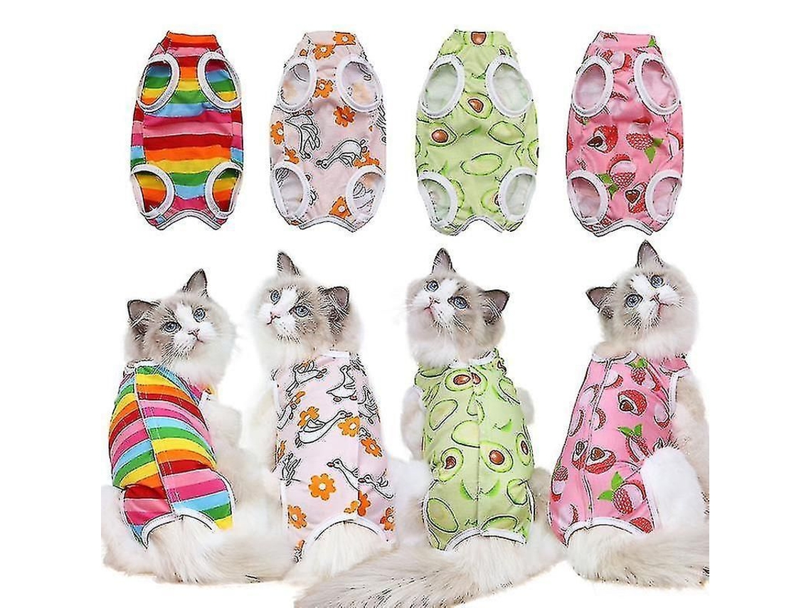 2026 ropa de Recuperación Postoperatoria para Gatos Con Diseño Creativo Talla Ajustable Y Materiales Suaves Algodón
