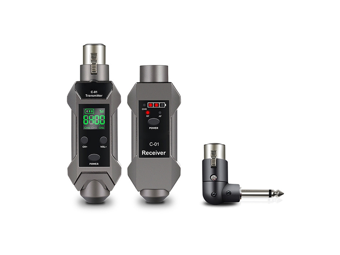 Sistema Transmissor e Receptor Sem Fios Xlr com Alcance de 164ft e Baixa Latência LAXISCREED