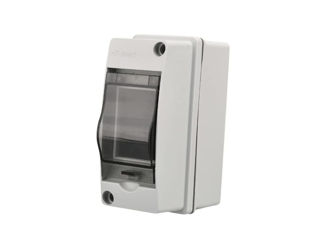 Caixa De Junção Elétrica À Prova D'água Ip65 Para Uso Externo, 2 Módulos, Plástico Abs, Para Painéis De Controle E Caixas Junção, 2 Vias