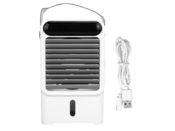 Refrigerador De Ar Evaporativo Eficiente Com Umidificador, Refrigerador De Ar Portátil Com Luz Noturna Led, Operação Silenciosa Com Configurações De V