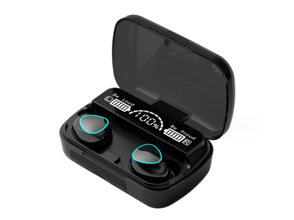 Fones de Ouvido Sem Fio, Fones de Ouvido Intra auriculares Tws Fone de Ouvido Sem Fio Verdadeiro para Todos os Smartphones Android JIAPEI (preto)