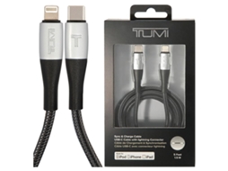 Cabo Usb C Para Lightning Tumi De 1,5 M Para Iphone 11, 12, 13 E 14 Com Carregamento Rápido