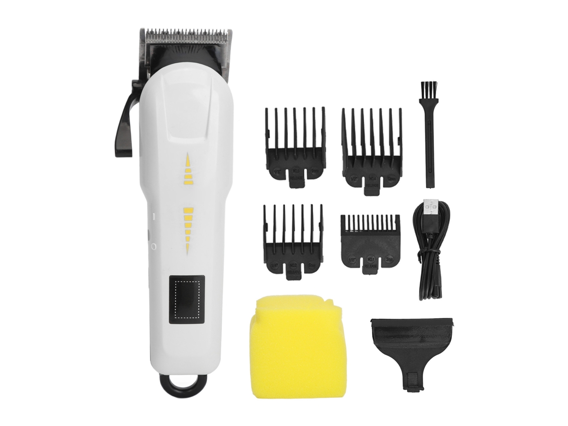 2026 cortador de Cabelo Elétrico Recarregável Usb com 4 Pentes Guiadores para Cortar e Arrumar Cabelo Masculino