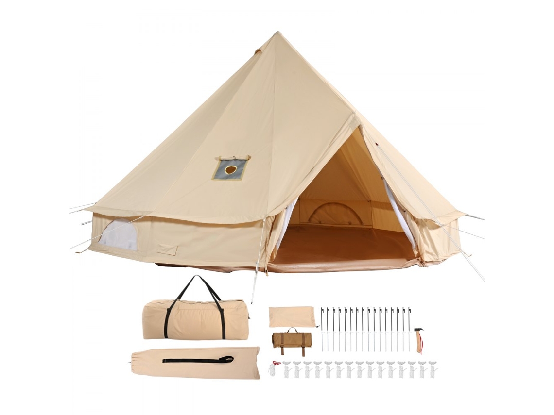 Tenda Jurta 7x3,5m Para 12 Pessoas Com Estrutura De Ferro E Piso Em Pvc Tekmaquinas