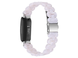 Pulseira esportiva oval de resina para Fitbit Inspire 1/2/Inspire HR, design Nougat Ly Ebike