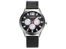 Reloj De Negocio Fashion Gaiety Correa Pu Dial Especial Analógico De Cuarzo (negro)
