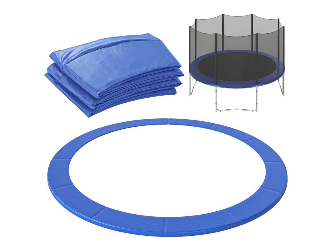 Protetor de Trampolim Giaridno, Plástico, Borda Acolchoada ø366cm Azul S/MARCA