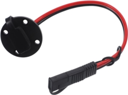 Cabo de extensão SAE 12 AWG com plugue de parede e conector rápido, cobre