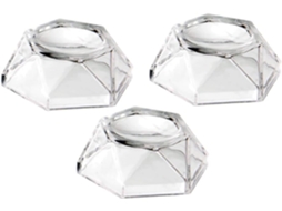Conjunto 3 Suportes Esféricos Portáteis Acrílico Exibição Elegante Bolas Decorativas GOKOCO