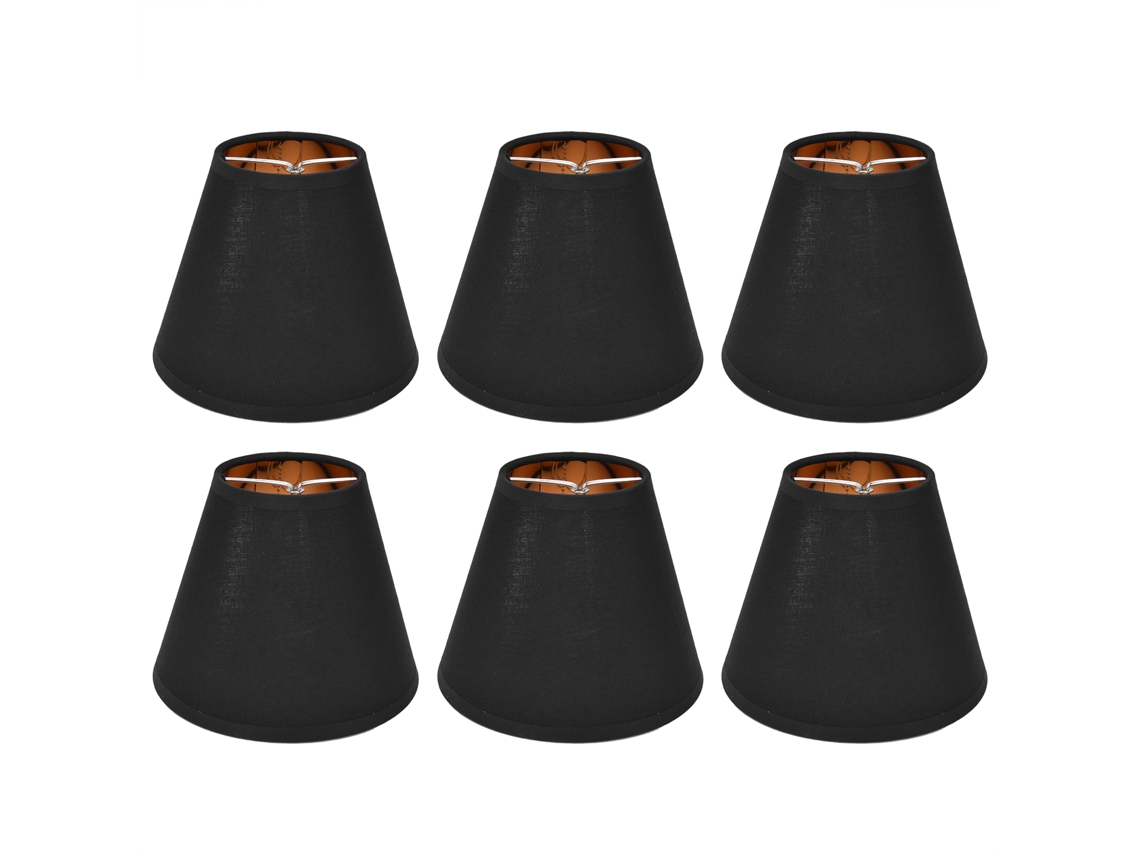 6pcs Abajur de Tecido Clip On para Lâmpada E14 | S/MARCA
