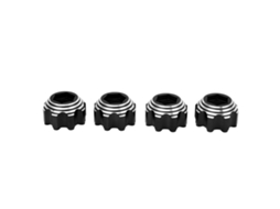 Mali adaptadores Hexagonais 8x32 para 17mm de Liga de Alumínio para Rodas de 3.8in Carro Caminhão Elétrico 4pcs Preto