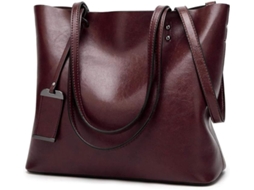 Bolsas Femininas Da Moda Em Couro Pu Macio, Espaçosas, Retrô, Vintage, Bolsas De Mão, Bolsas De Ombro, Bolsas Tote Aquaforge (marrom Escuro)