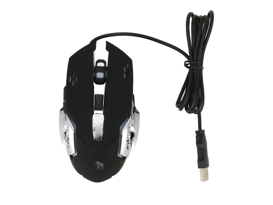 Rato Gamer LAXISCREED Usb Óptico Rgb 3600 Dpi Ergonomico