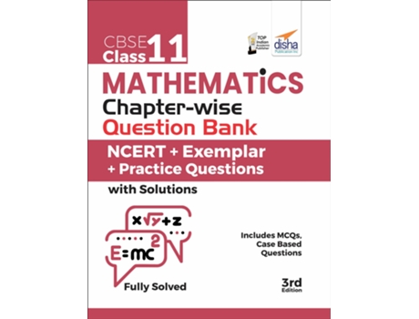 Livro Cbse Class 11 Mathematics ChapterWise Question Bankncert Exemplar Practice Questions with Solutions3rd Edition de Disha Experts (Hindi)
