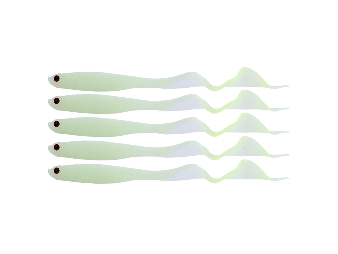 5pcs Isca Luminosa Soft Glowindark 13cm