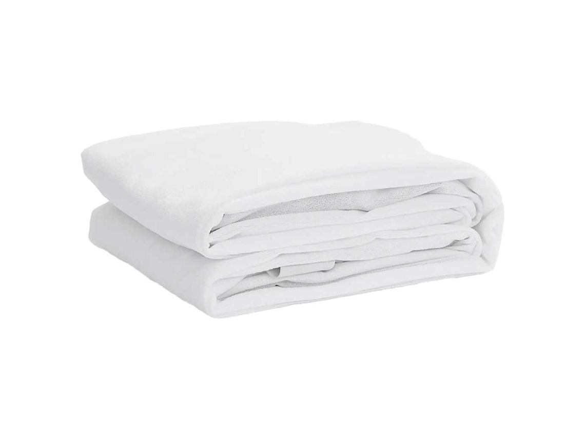 Mattress Protector, Mattress Protectors Vidaxl Branco Tecido (140 X 220 Cm)