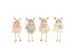 4 Unidades de Decoração de Boneca de Árvore de Natal ALLINLESS