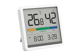 Termômetro E Higrômetro Para Ambientes Internos, Termômetro Digital De Mesa Com Monitor De Temperatura E Umidade, Medidor De Umidade Preciso E Te