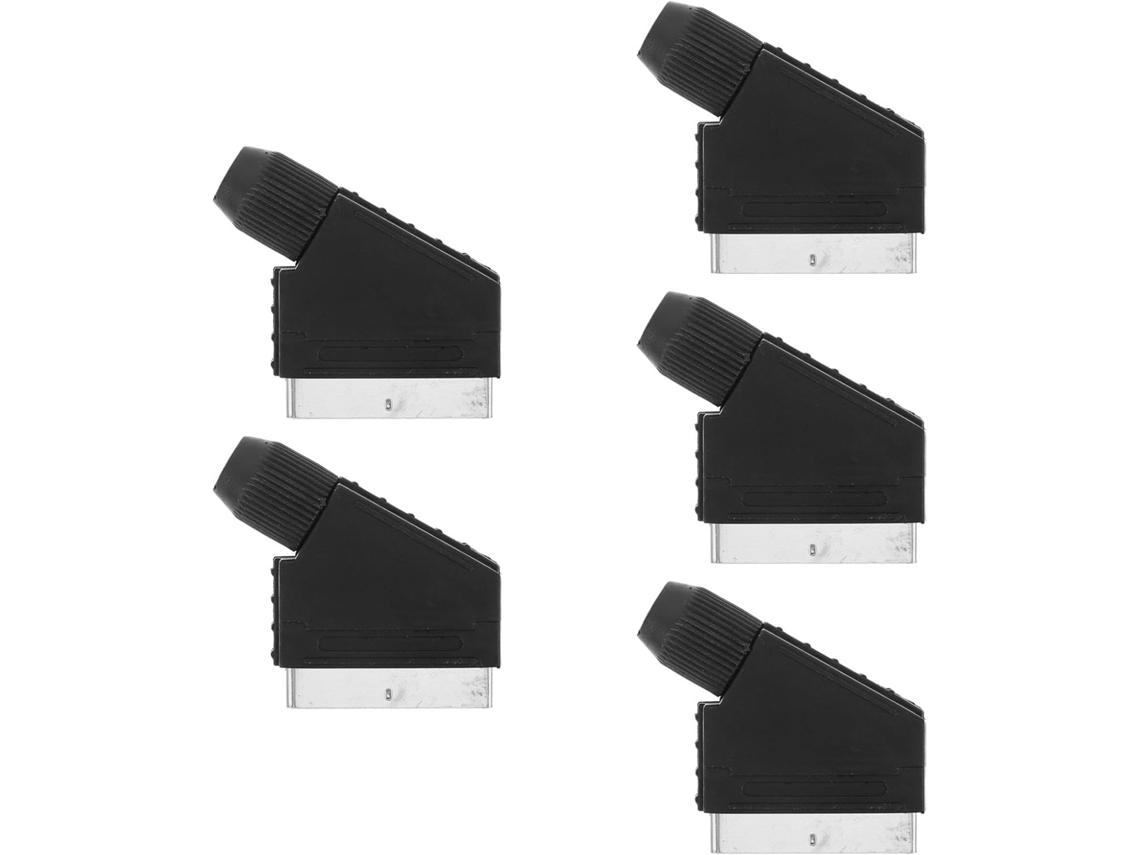 Adaptador De Sinal (pacote Com 5), Conector Macho Eur De 21 Pinos, Plugue De Rede Para Console