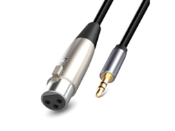 Lurelia Cabo Xlr 3,5 Mm, Para Microfones, Pc E Computador